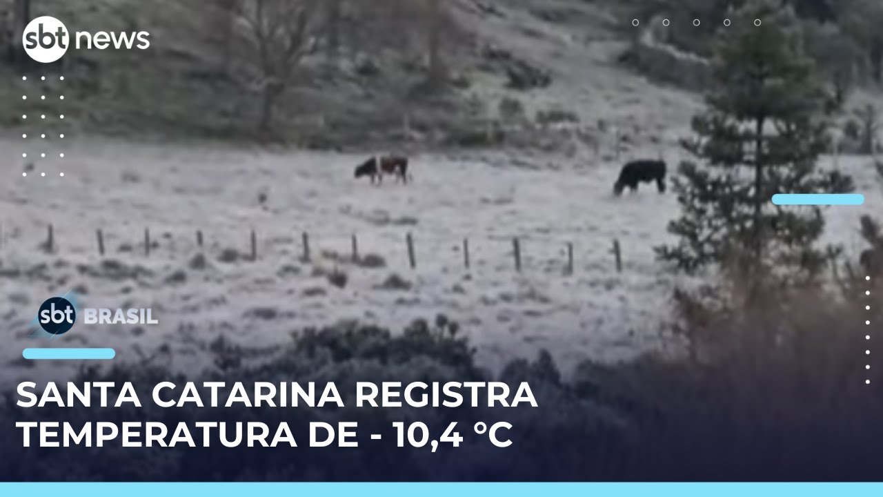Santa Catarina registra menor temperatura do Brasil neste ano | SBTBrasil
