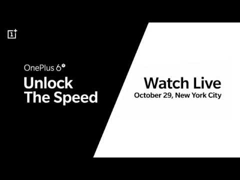 OnePlus 6T Launch Event - Watch live, October 29.