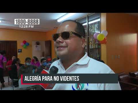 Promotoría Solidaria de Nicaragua lleva alegría a personas no videntes