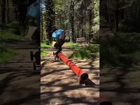 A Mountainboard Park in the woods 🌲