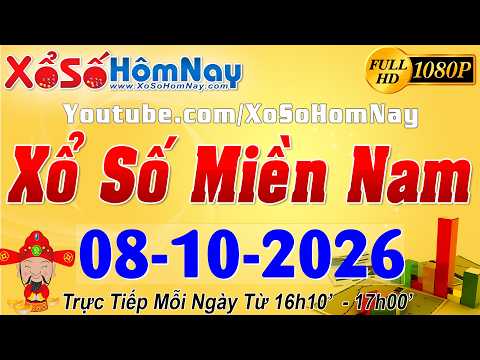 XSMN - Trực tiếp xổ số Miền Nam ngày 08/10/2026, KQXS Tây Ninh <strong>XSTN</strong>, An Giang XSAG, Bình Thuận XSBTH