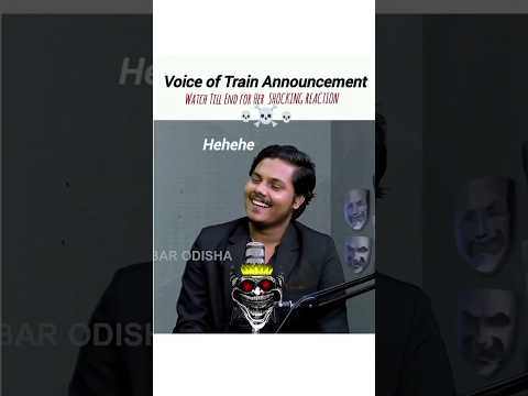 The Most Shocking Train Announcement Voice You'll Ever Hear! 😲 #shorts