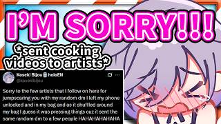 Biboo Accidentally Sent Random DMs on Twitter 【Koseki Bijou / Hololive