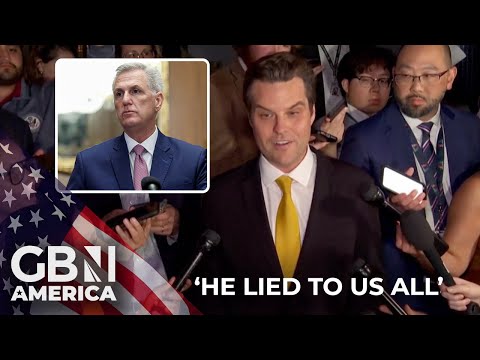 'He lied to us all!' | Matt Gaetz on Kevin McCarthy's Government shutdown deal with Democrats