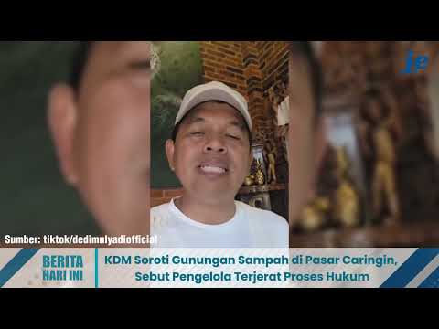 Dedi Mulyadi Soroti Gunungan Sampah di Pasar Caringin
