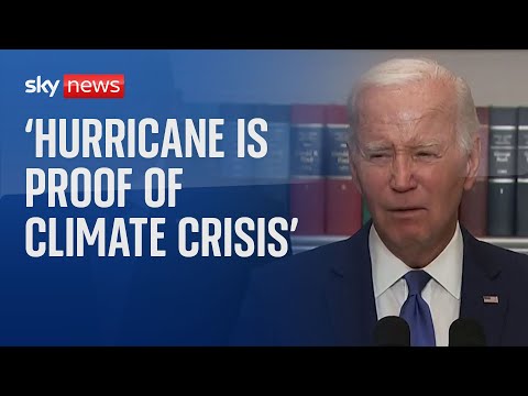 Hurricane Idalia: Biden says 'nobody can deny impact of the climate crisis anymore'