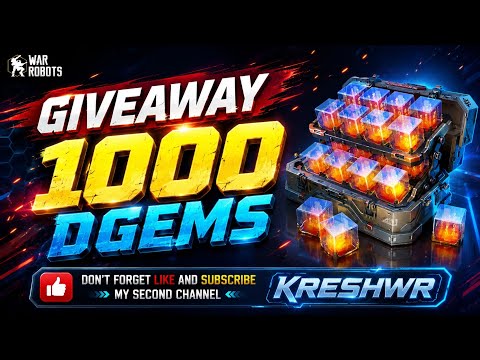 DGEMS Giveaway 🎁 | War Robots PvP Multiplayer