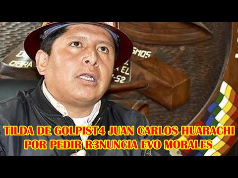 DAVID VEIZAGA DE LOS INTERCULTURALES PIDE QUE JUAN CARLOS HUARACHI DEJE EL CARGO DE CENTRAL OBRERA..
