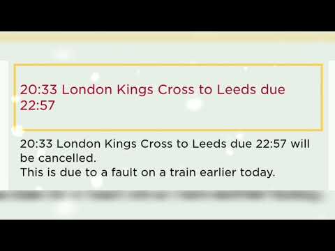 20:33 London Kings Cross to Leeds due 22:57