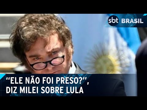 Milei questiona por que deveria pedir desculpas a Lula: “Ele não foi preso?” | SBT Brasil (28/06/24)