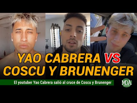 YAO CABRERA salió al CRUCE de COSCU tras su opinión por el CASI CHOQUE de BRUNENGER