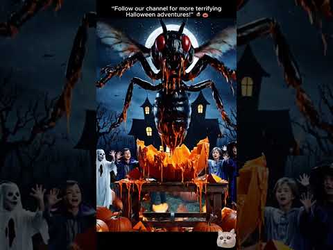 Giant Pumpkin Explosion Releases Monstrous Wasp! | 4K Cinematic Halloween Horror