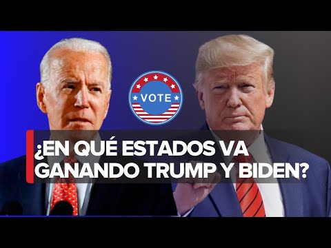 Estados ganados por Donald Trump y Joe Biden