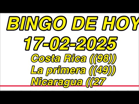 Bingo ((98))Costa Rica  ((27)) Nicaragua  ((49)) la primera