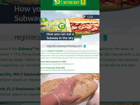 How you can eat a Subway in the sky #ITVNews #subway
