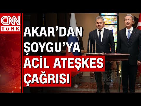 Bakan Hulusi Akar, Rus mevkidaşı Şoygu ile görüştü! Akar ve Şoygu'nun gündeminde ne var?