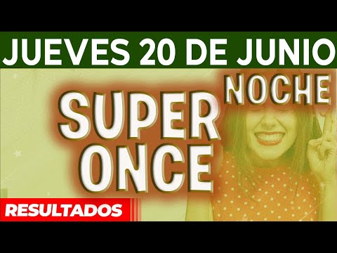 Resultado del sorteo Super Once Noche del Jueves 20 de Junio del 2024