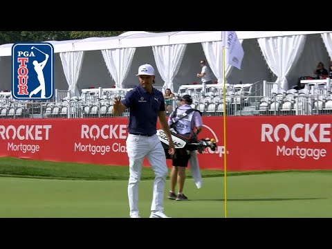 Rickie Fowler dunks it in for eagle at Rocket Mortgage 2019