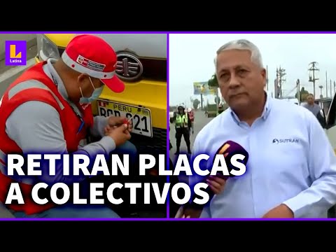 Retiran placas a colectivos y combis en Villa El Salvador: No cuenta con licencia de ningún tipo