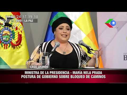 Unidad Móvil - Ministra de la Presidencia, María Nela Prada