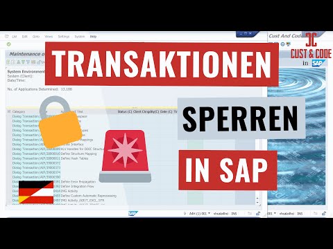SAP Transaktionen systemweit sperren 🔒(Warum & Wie es schnell geht) [deutsch]