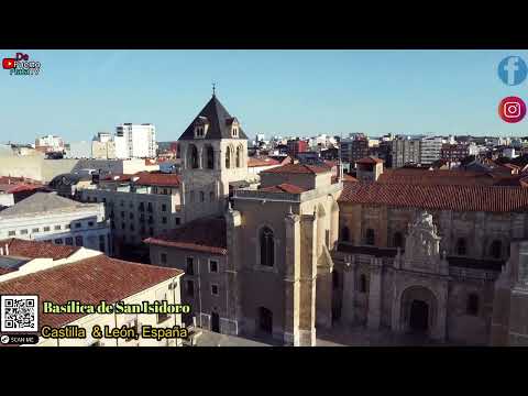 Video con Drone León, Catedral de León,  Plaza Mayor, Basílica de San Isidoro (DJI mini SE)..