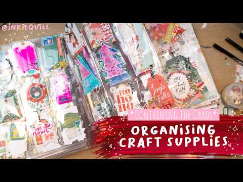 Organise my Craft Supplies With Me! // Christmas Chaos