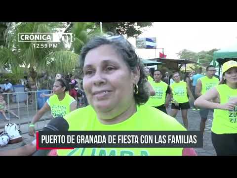 Realizan «Zumbatón Veranero” en puerto turístico de Granada - Nicaragua
