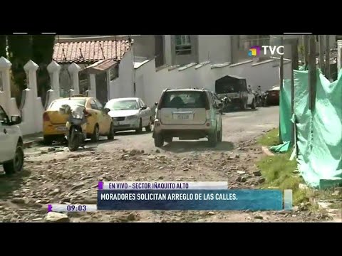 Moradores solicitan arreglo de calles en Iñaquito Alto