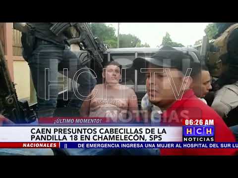 Capturan a supuestos Toros de la 18 en Chamelecón, #SPS
