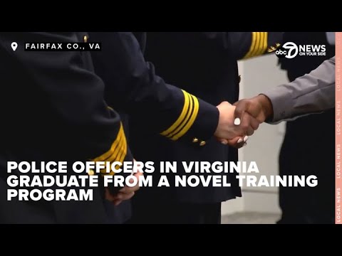 Police officers in Virginia graduate from a novel reduced training
program