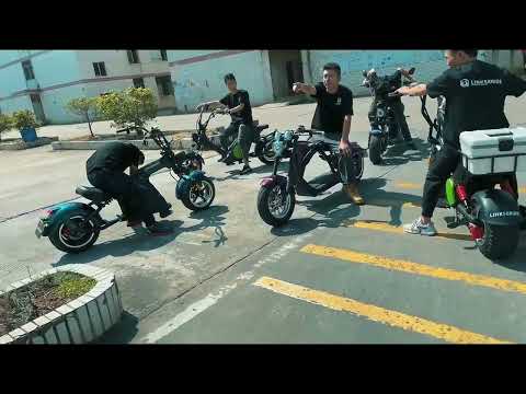 Electric Chopper Scooter M1P M2 M8 Citycoco Chopper Style Scooter Test Ride