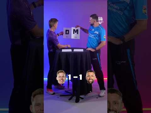 The skippers square up in the name game 👀 #bigbash #cricket #bbl