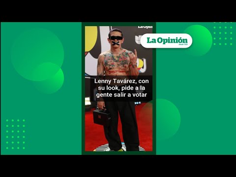 Premios Juventud 2024: Lenny Tavárez, con su look, pide a la gente salir a votar | La Opinión