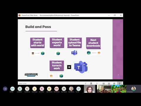 Minecraft EDU Remote Learning Workshop: Build and Pass Option 1