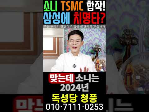 <strong>소니</strong> TSMC 1조엔 합작! 삼성에게 치명타 될까?! #<strong>소니</strong> #TSMC #삼성전자 #독성당청풍