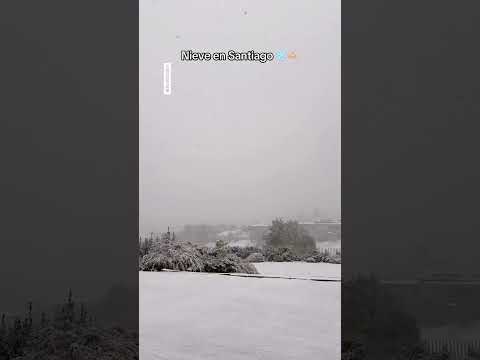? Inusual nevada sorprendió a todos en Santiago de Chile