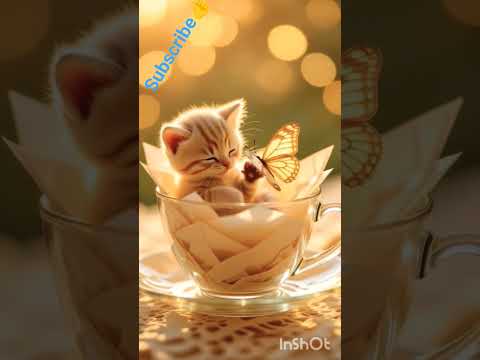 Title:बिल्ली का बच्चा और प्यारी तितली 🐱🦋 | मज़ेदार और प्यारी स्टोरी#aistory #youtubeshorts #shortvid