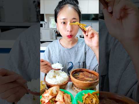 완벽한 한식밥상😋토장우거지국 🔥불난멸추 <strong>배추김치</strong> 궁채장아찌 집밥 먹방 #mukbang