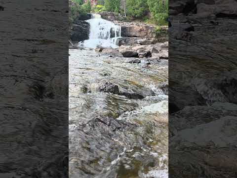 Waterfalls and gentle stream. white noise #asmr #waterfall #outdoors #nature #river