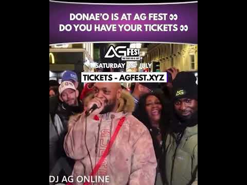 donaeo will be performing at AG Fest 2026 - London