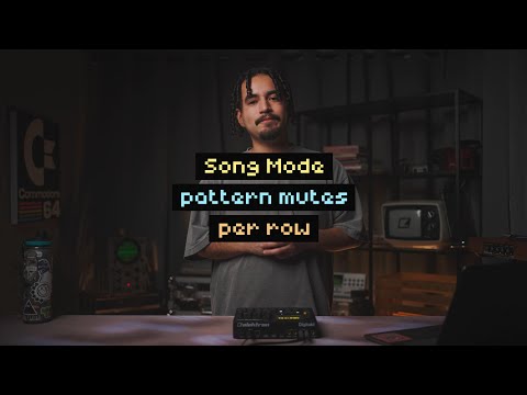 Using pattern mutes per row to quickly arrange a Song on Digitakt // Song Mode Tutorial