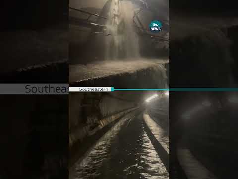 Travel misery for #eurostar and #southeastern train passengers after tunnel floods  #itvnews #news