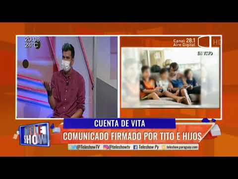 Vita Aranda  Comunicado firmado por Tito Torres e hijos
