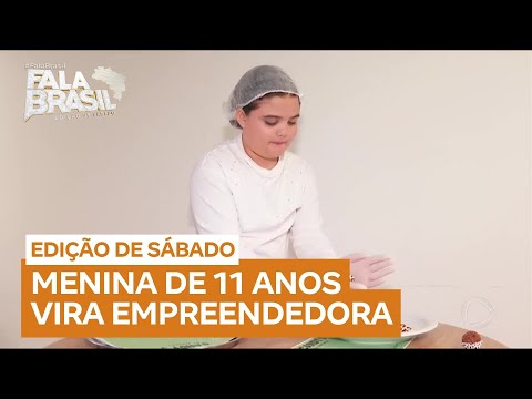 Menina de 11 anos vira empreendedora e vende até 60 doces por dia