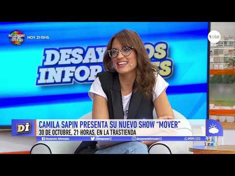 Camila Sapin sacude el escenario con su nuevo show Mover