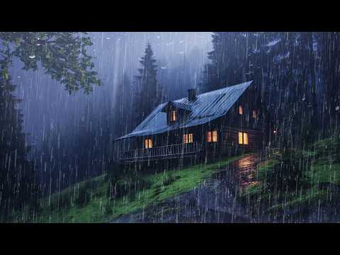 Goodbye Insomnia With Heavy Rain Sound |  Rain Sounds For Sleeping - Sleep FAST & Beat Insomnia