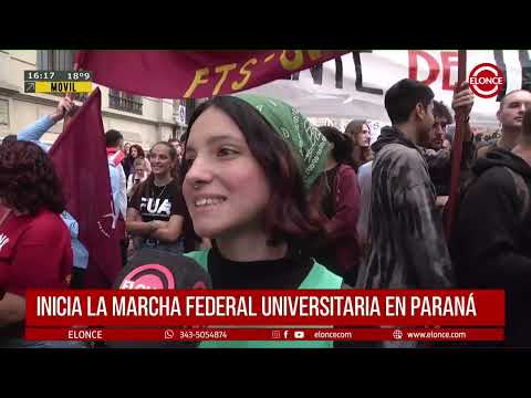 Más testimonios de la Marcha Federal Universitaria en Paraná