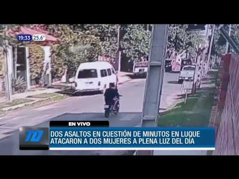 Dos asaltos en cuestión de minutos en la ciudad de Luque