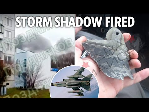 'Brit-supplied Storm Shadow missile fired into Russia for first time' as fragments seen in Kursk